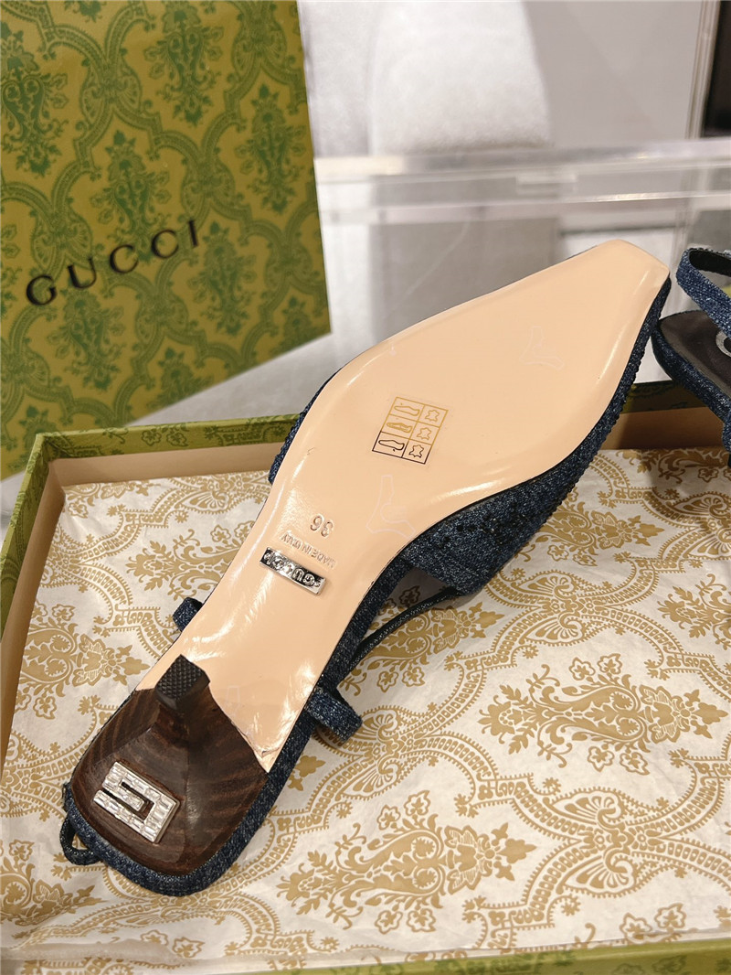 gvc*1 lace-up rhinestone sandals Marg*e1a replica shoes