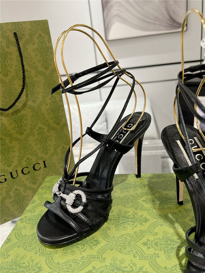 gvc*1 replica shoes crystal D1am0nd embellished high heel sandals