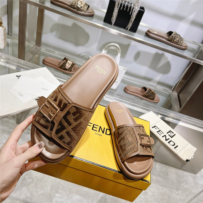 f**di double strap flat slippers Marg*e1a replica shoes