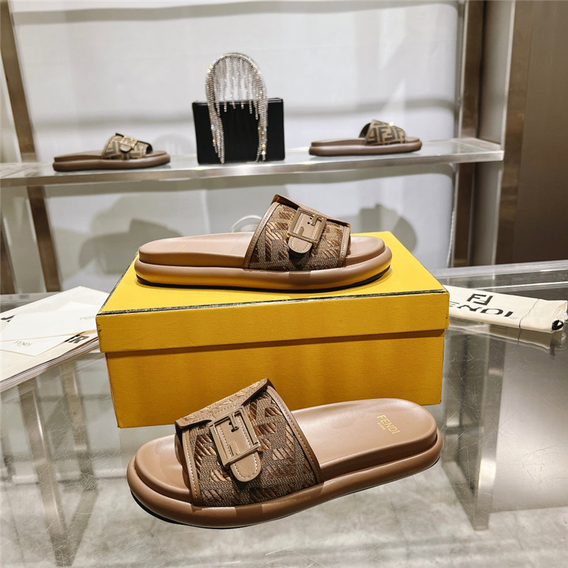 f**di double strap flat slippers Marg*e1a replica shoes