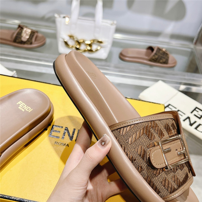 f**di double strap flat slippers Marg*e1a replica shoes