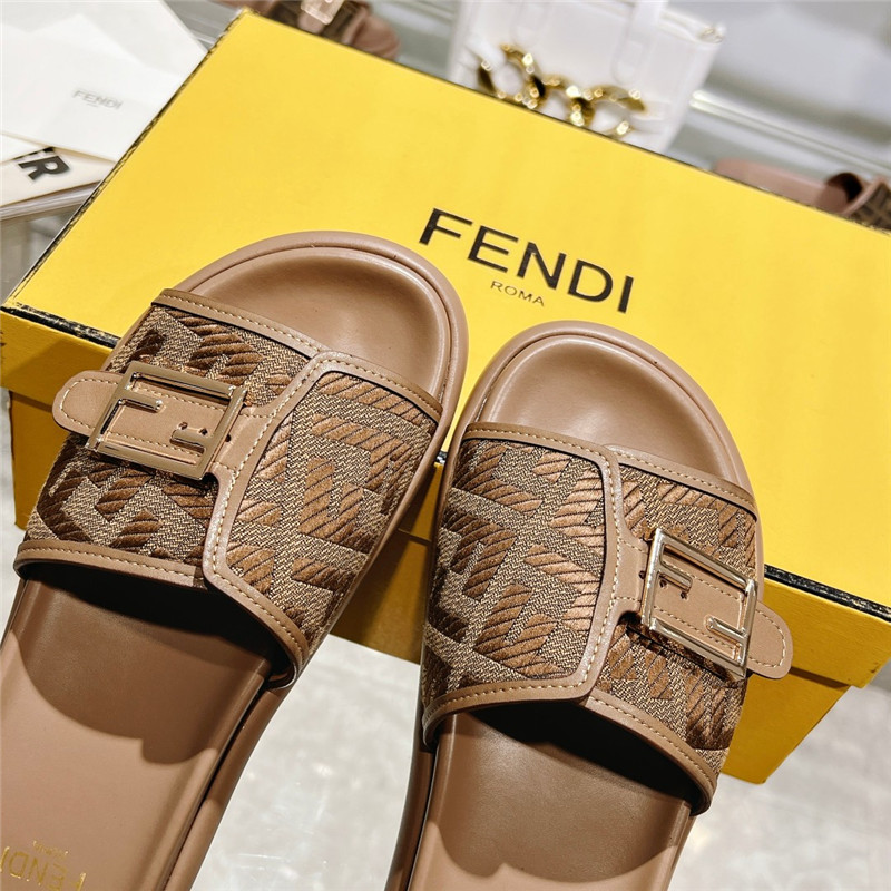f**di double strap flat slippers Marg*e1a replica shoes