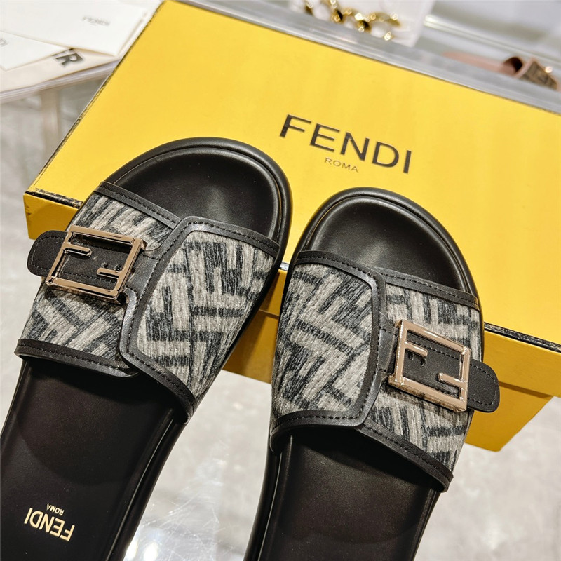 f**di double strap flat slippers Marg*e1a replica shoes