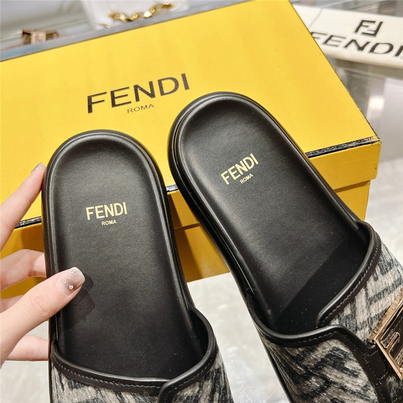 f**di double strap flat slippers Marg*e1a replica shoes