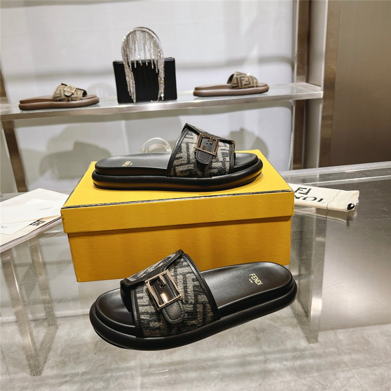 f**di double strap flat slippers Marg*e1a replica shoes