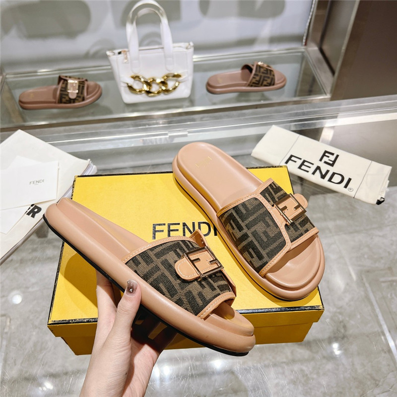 f**di double strap flat slippers Marg*e1a replica shoes