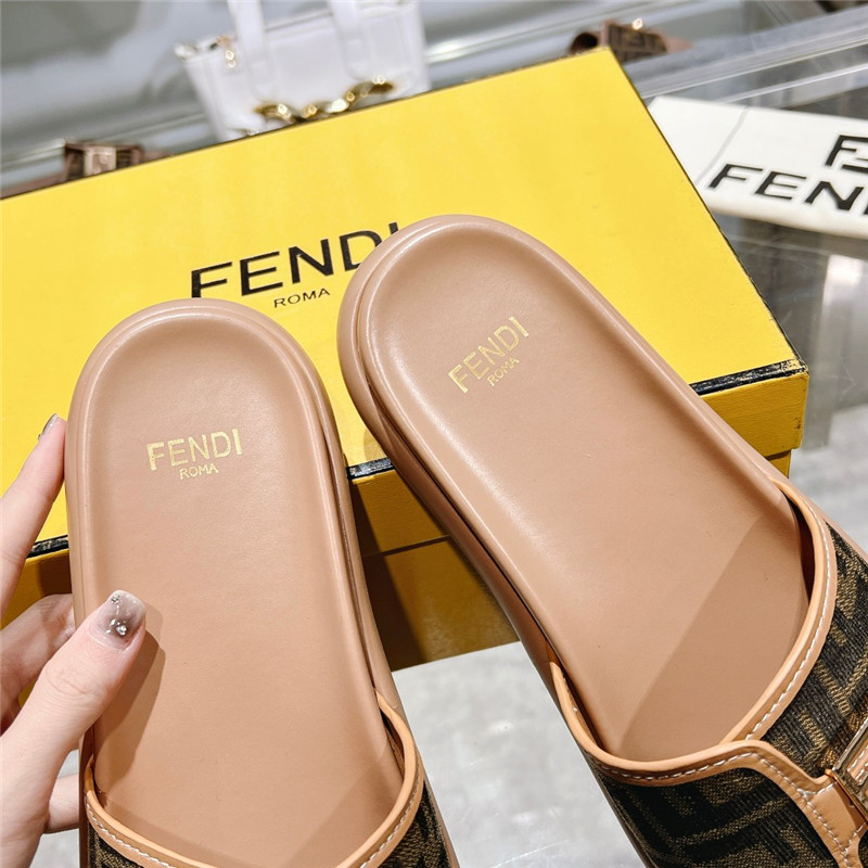 f**di double strap flat slippers Marg*e1a replica shoes