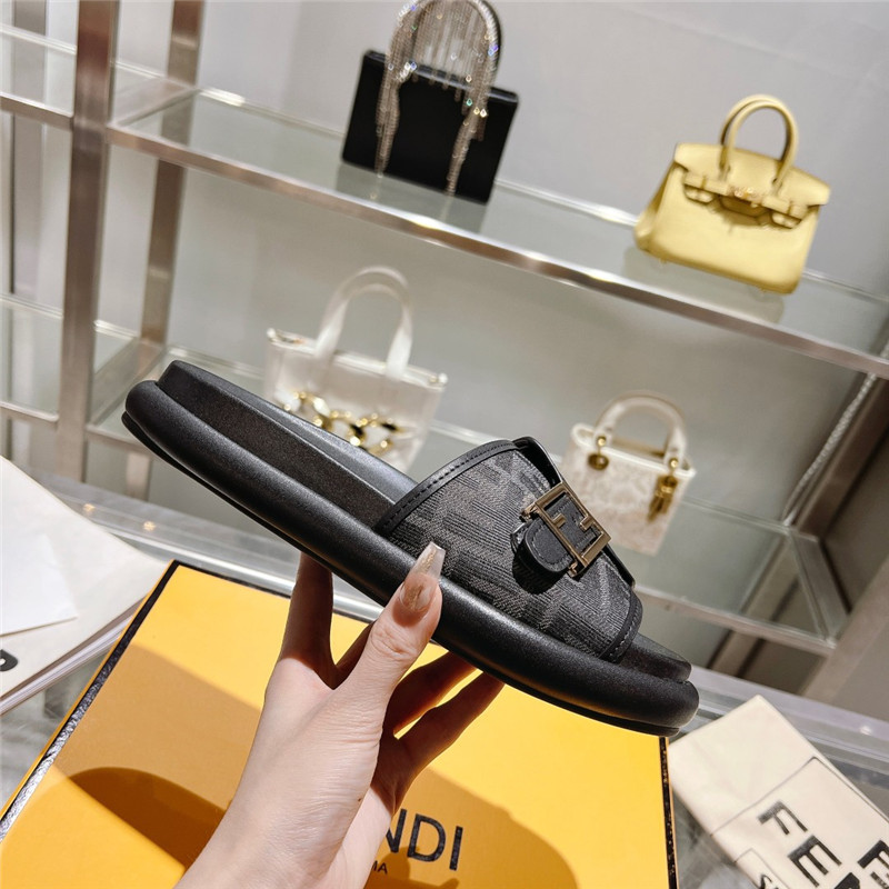 f**di double strap flat slippers Marg*e1a replica shoes