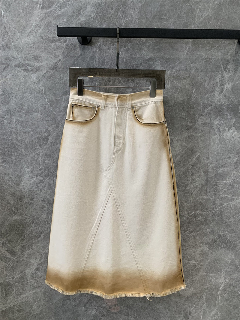 D10r tie-dyed gradient washed denim skirt replica clothing sites