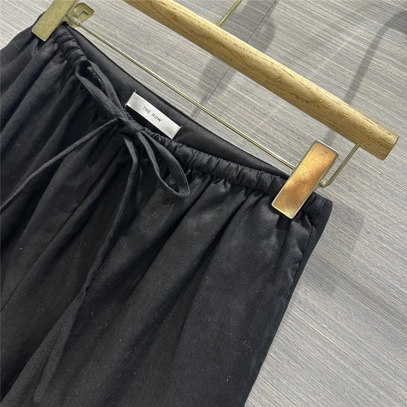 The R0w cotton and linen straight wide-leg pants replica clothing