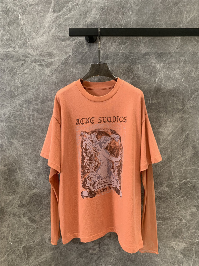 acne studios fake two piece t-shirt replica d&g clothing