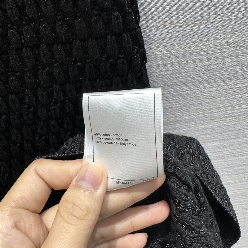 Ch**el embossed woven vest dress replica clothes