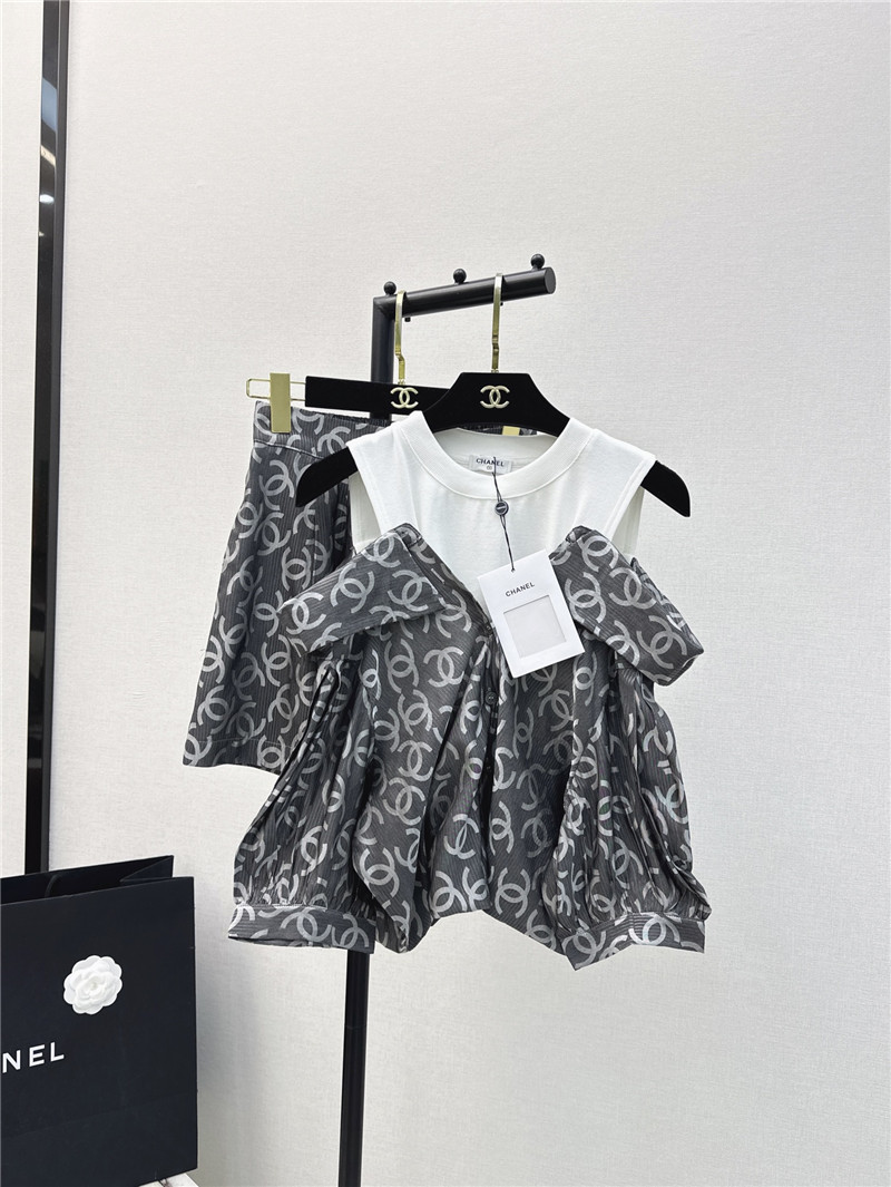 Ch**el new logo print suit replica clothing sites