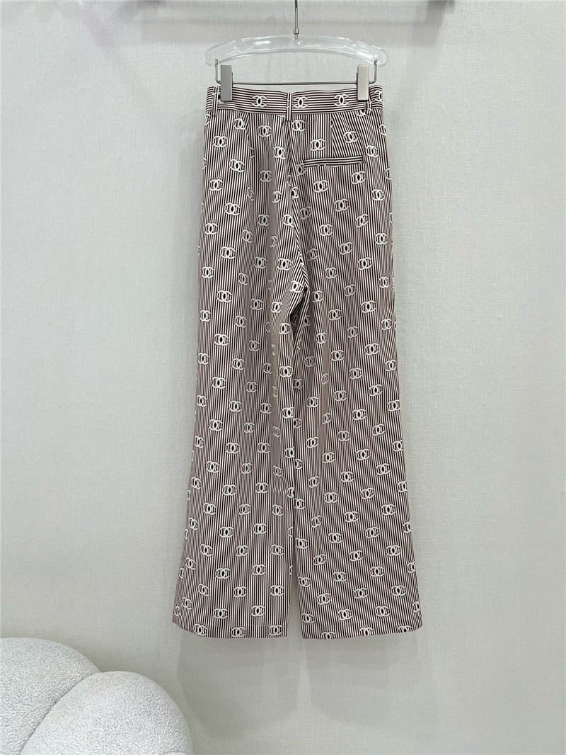 Ch**el new striped wide-leg pants replicas clothes
