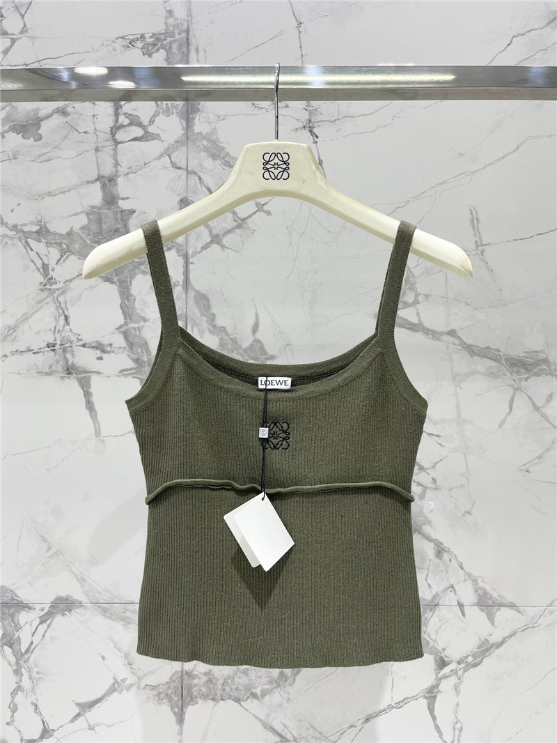 L0ew* embroidered logo camisole replicas clothes