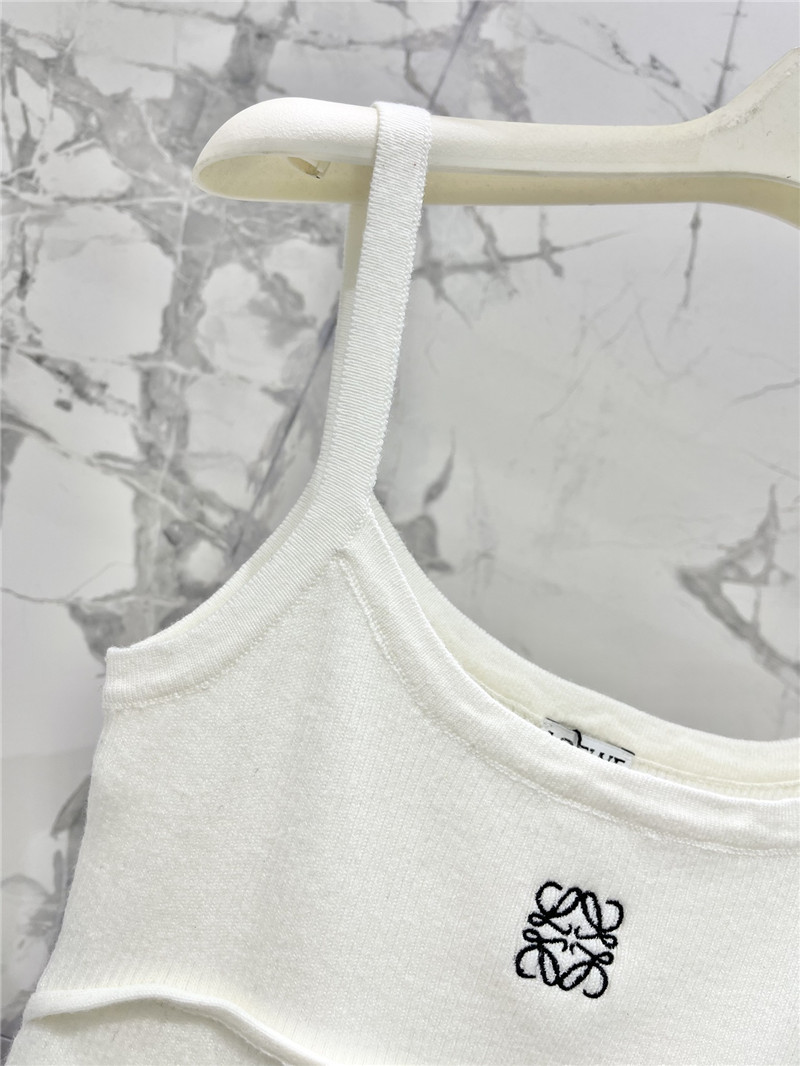 L0ew* embroidered logo camisole replicas clothes