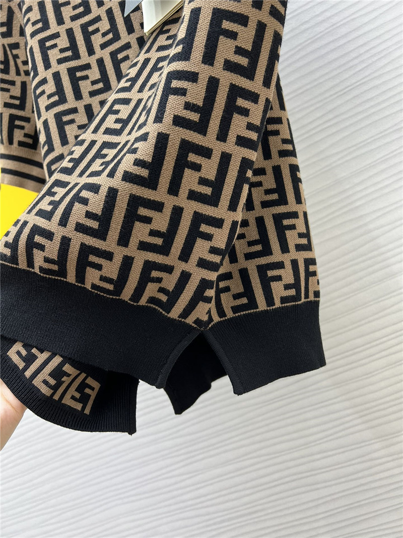 F**di monogram short-sleeved sweater replica clothing sites