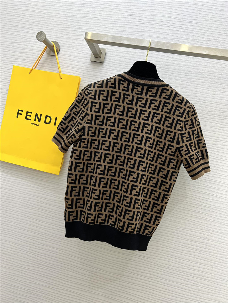 F**di monogram short-sleeved sweater replica clothing sites