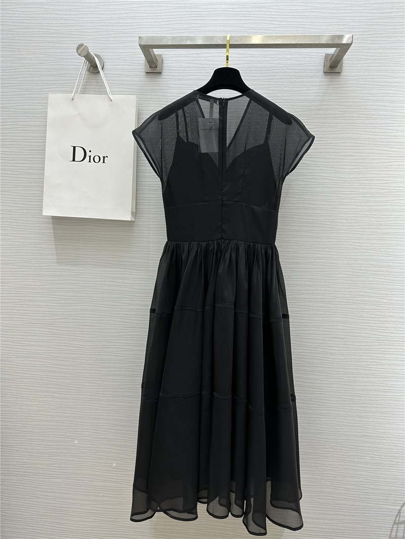 D10r tencel gauze little black dress replica designer clothes