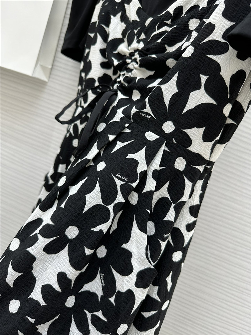 L0ew* fake two piece short sleeve dress replicas clothes