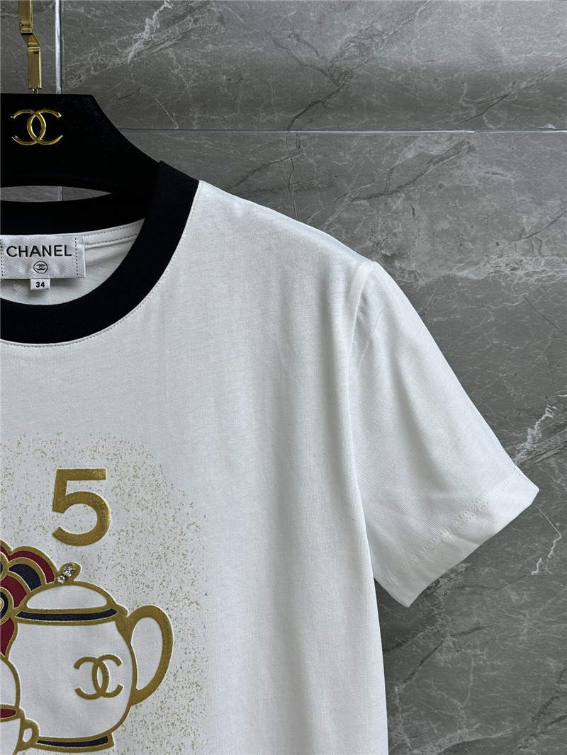Ch**el teapot print t-shirt cheap replica designer clothes