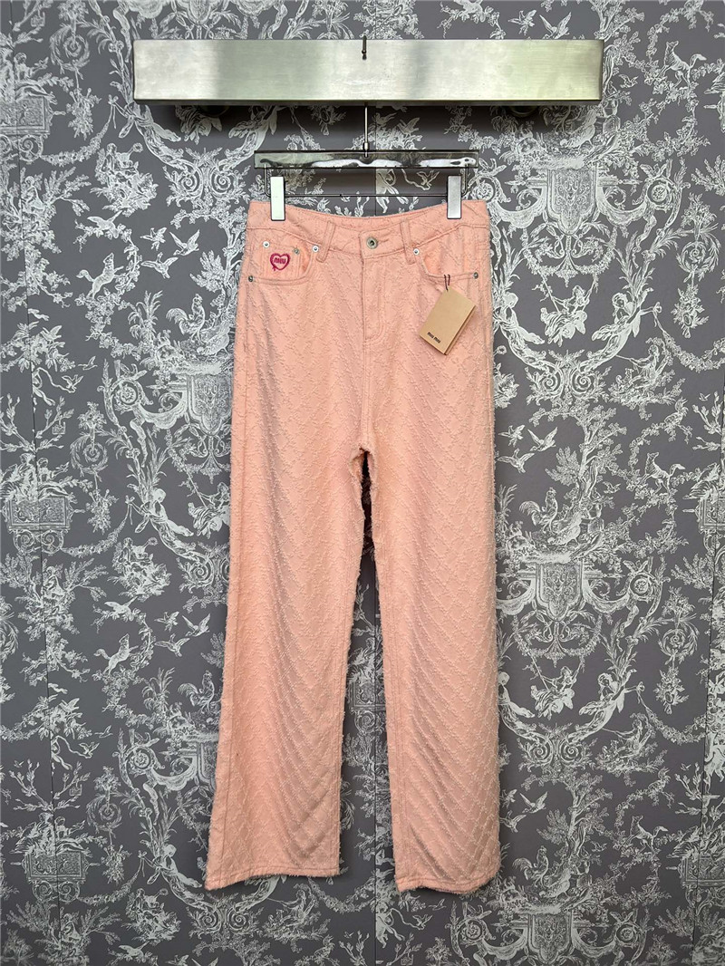 M1um1u new jacquard jeans cheap replica designer clothes