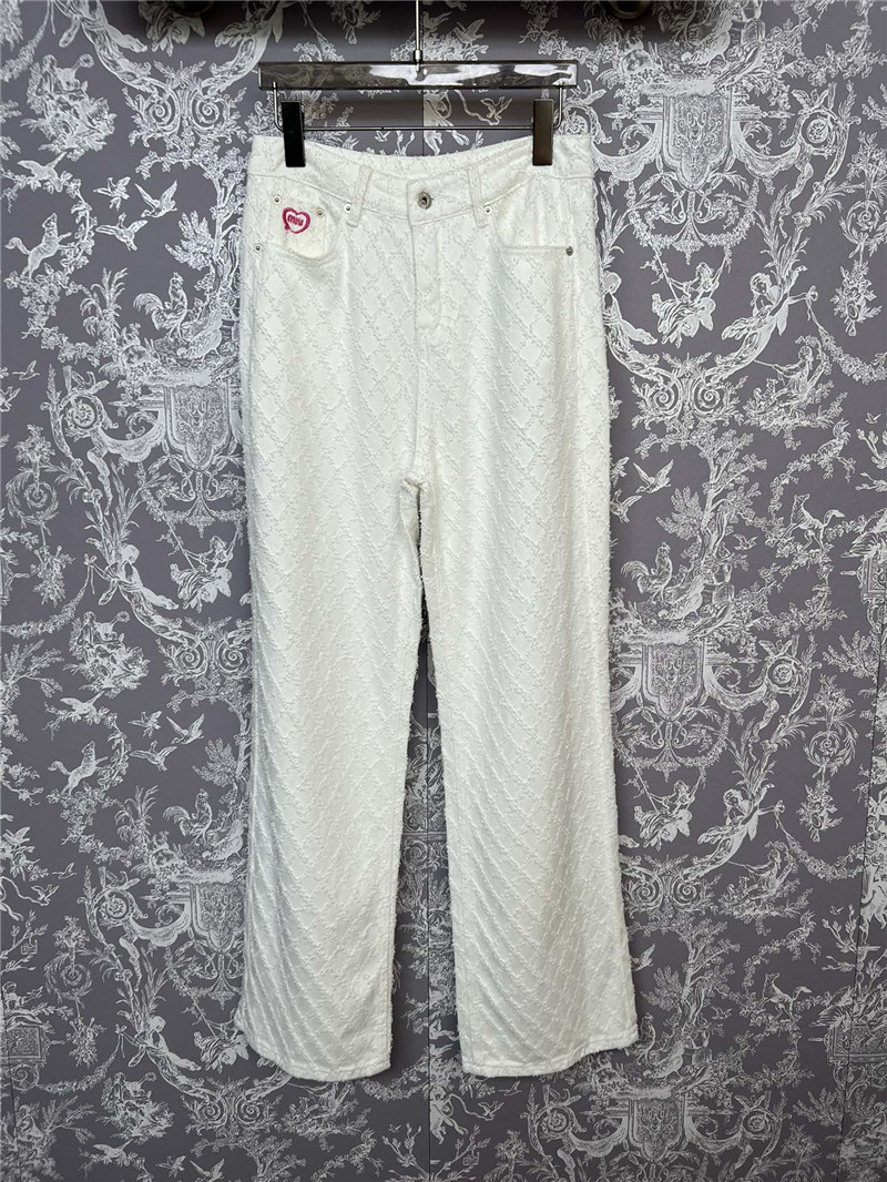 M1um1u new jacquard jeans cheap replica designer clothes