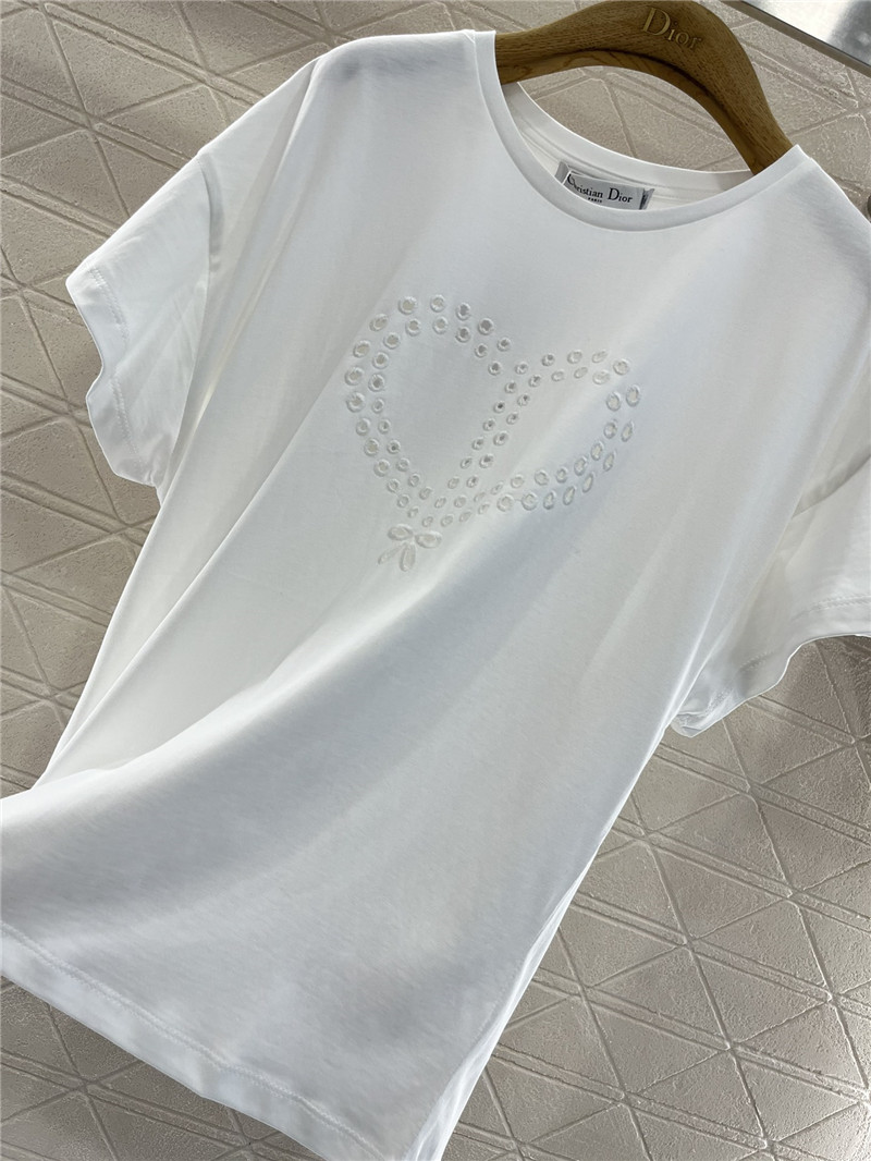 D10r hollow heart t-shirt cheap replica designer clothes