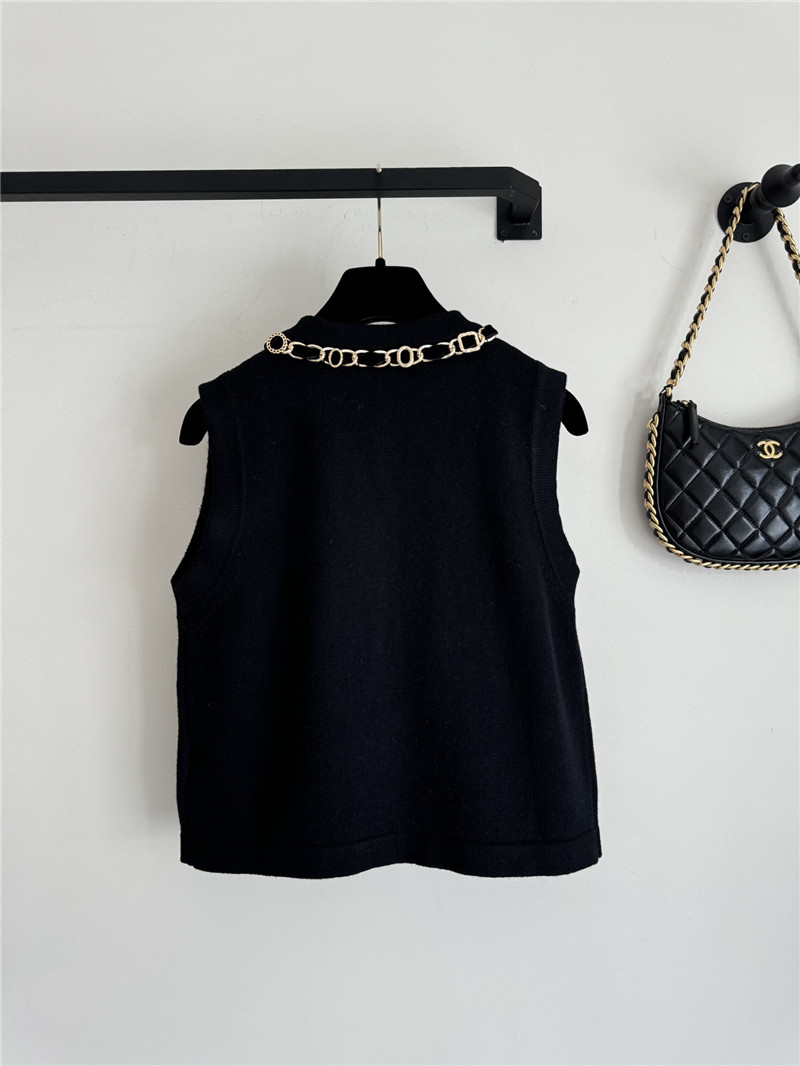 Ch**el new chain knitted vest replicas clothes