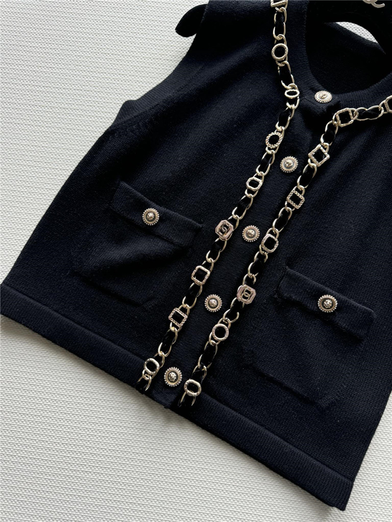 Ch**el new chain knitted vest replicas clothes