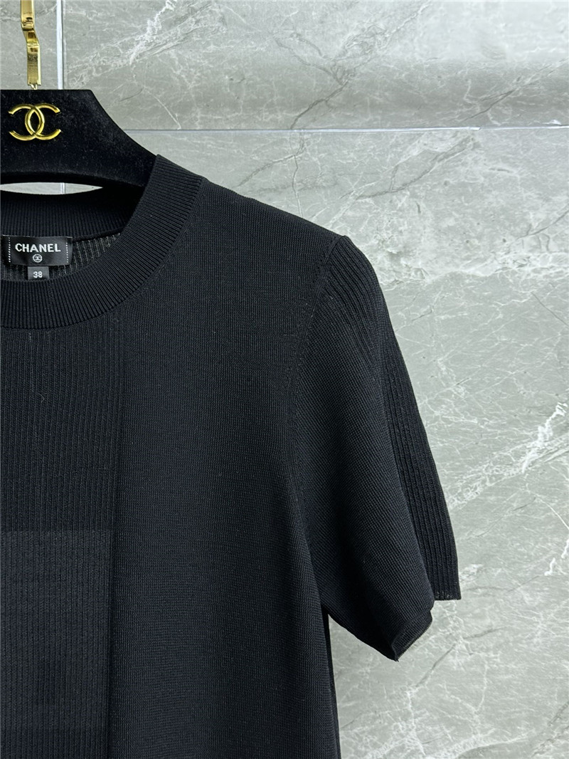 Ch**el ruffled knit top replica clothing sites