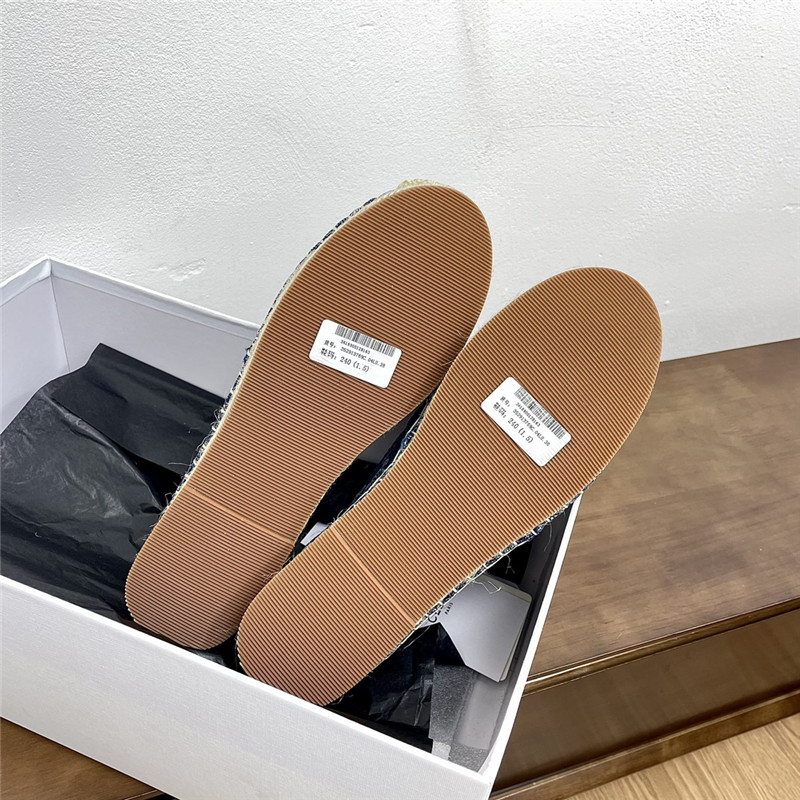 Ce1i*e triomphe stamped denim espadrilles