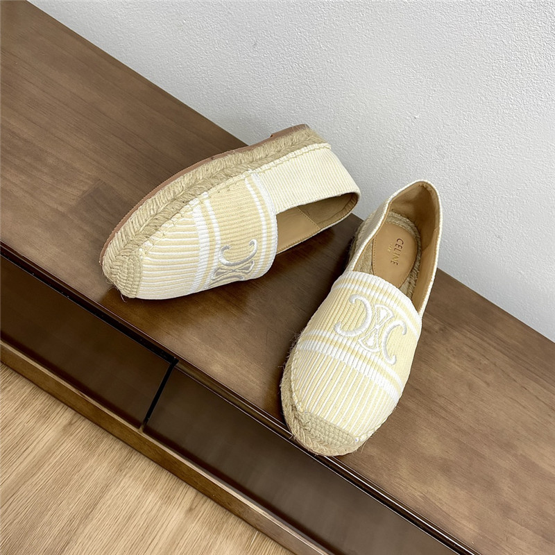 Ce1i*e les espadrilles in triomphe jacquard canvas beige