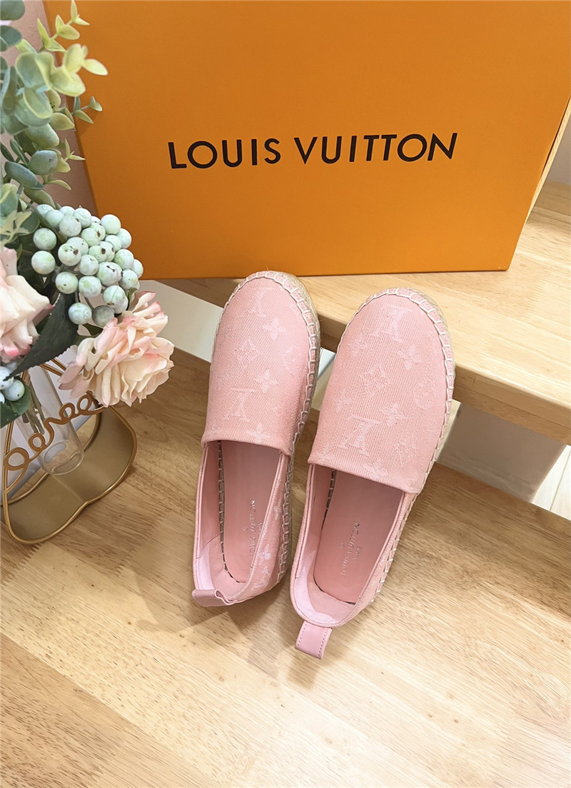 l0vis Vvtt0n bidart espadrilles pink monogram textile