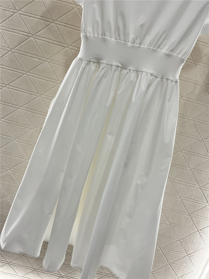 Pra*a zipper short sleeve dress replica clothing sites