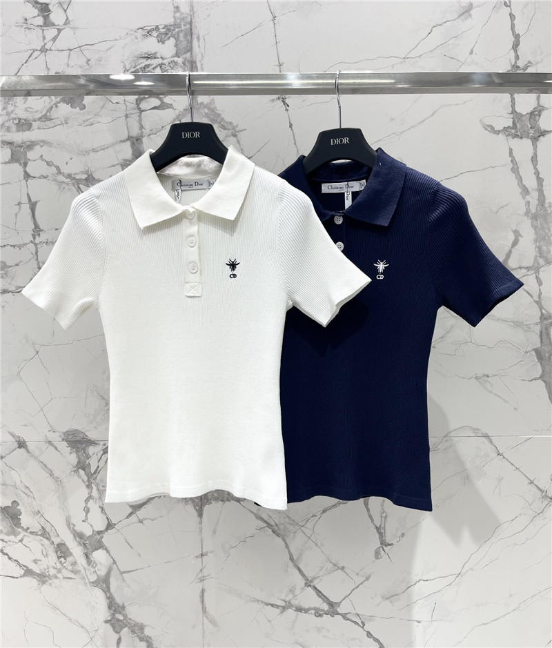 D10r lapel knitted short sleeve replica d&g clothing