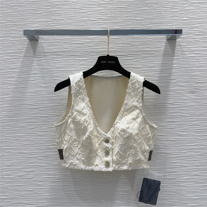 l0vis Vvtt0n lv denim short vest replica clothes