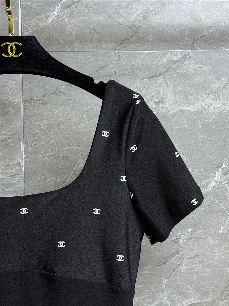 Ch**el full logo short sleeve replica clothing sites