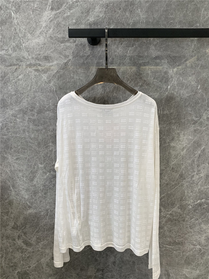 M1um1u sunscreen base long-sleeved t-shirt replicas clothes