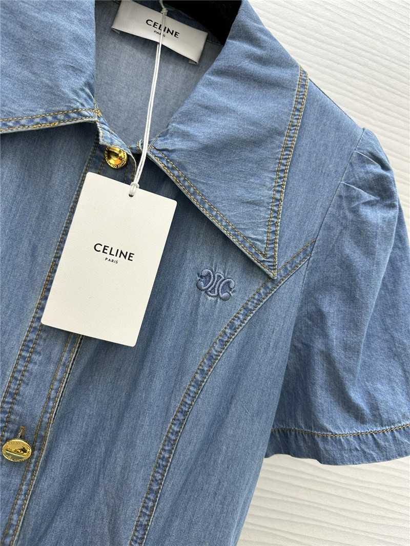 Ce1i*e lightweight denim dress replica d&g clothing
