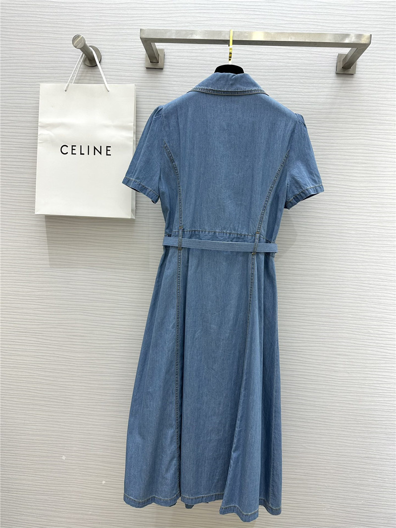 Ce1i*e lightweight denim dress replica d&g clothing
