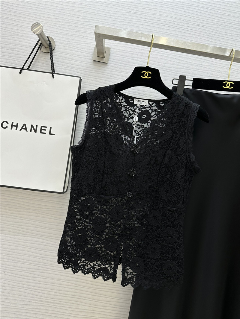 Ch**el hot sale lace vest replica d&g clothing