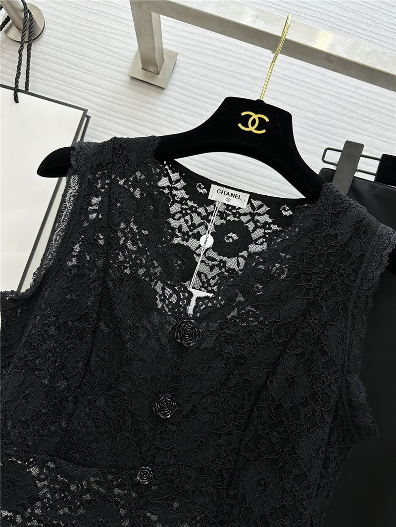 Ch**el hot sale lace vest replica d&g clothing