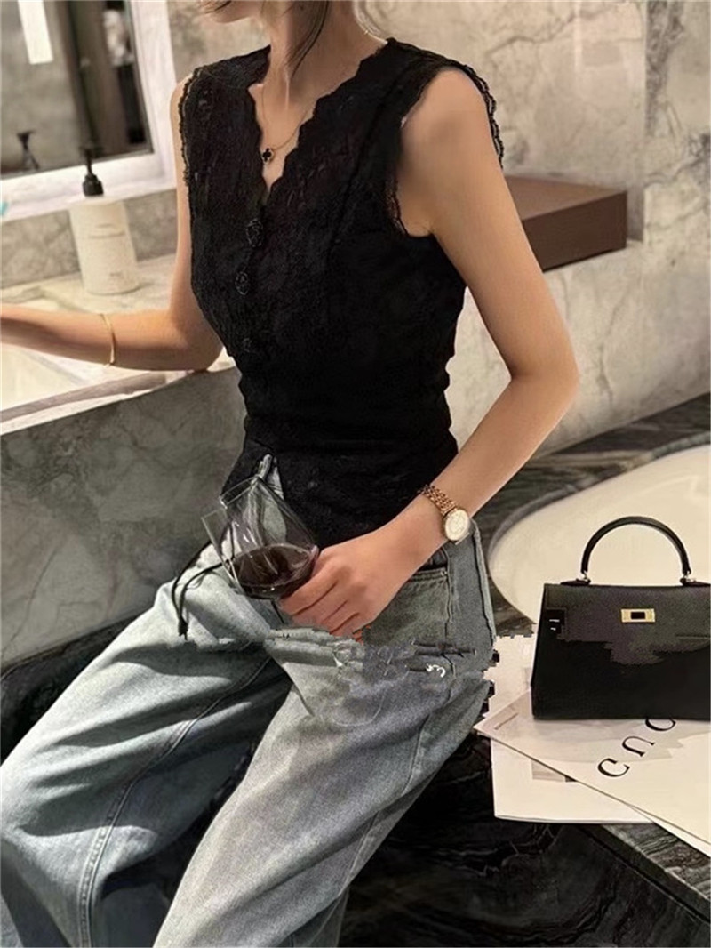 Ch**el hot sale lace vest replica d&g clothing