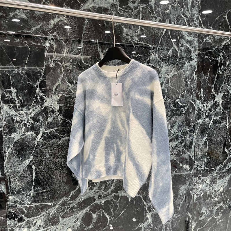 Ce1i*e new tie-dye print pullover sweater replica d&g clothing