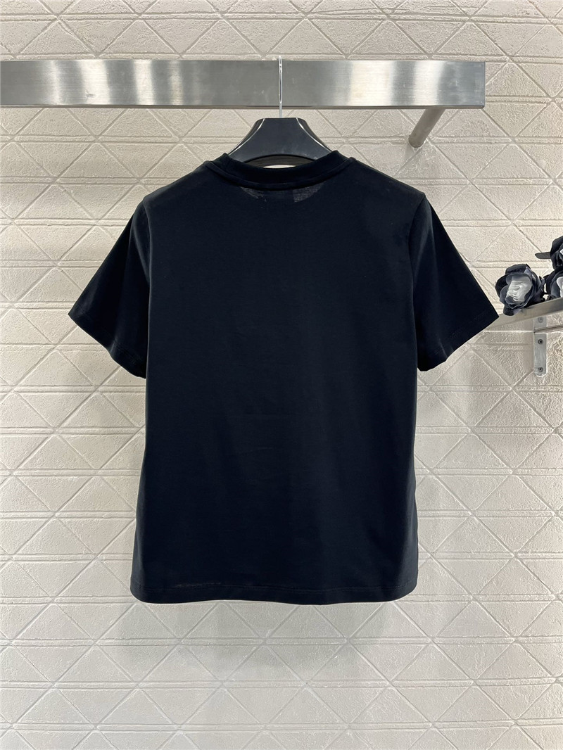 Ce1i*e round neck letter print t-shirt replica d&g clothing
