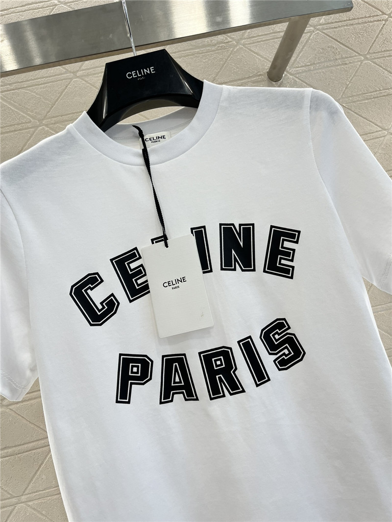 Ce1i*e round neck letter print t-shirt replica d&g clothing