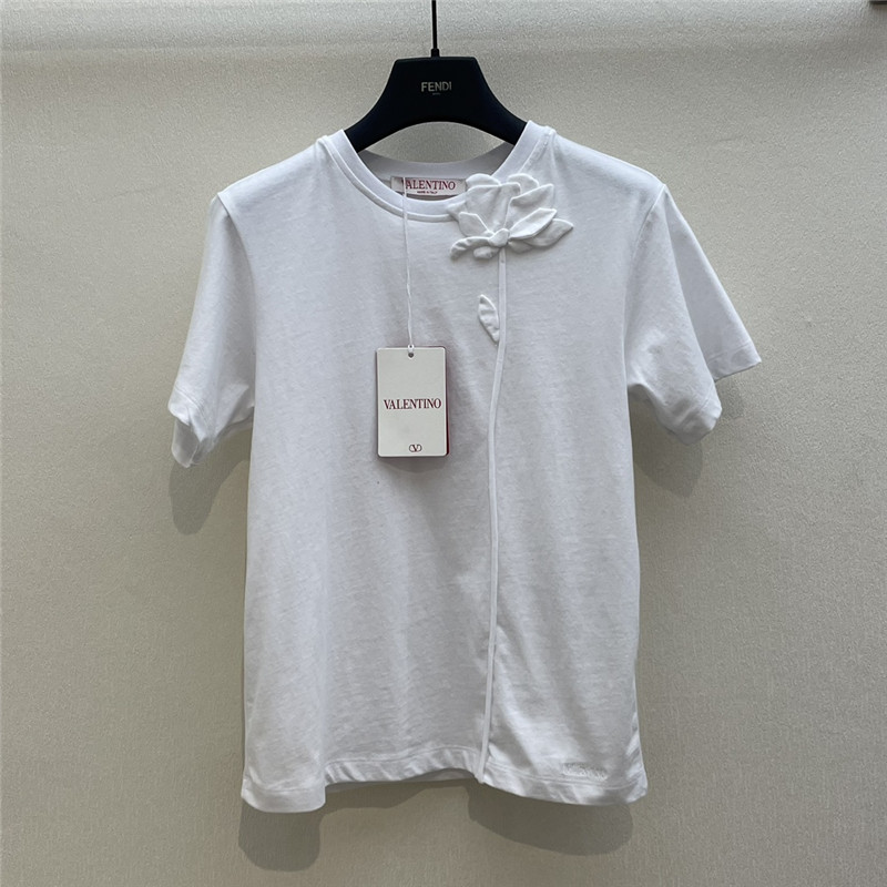 Va1e*ntin0 cotton t-shirt cheap replica designer clothes