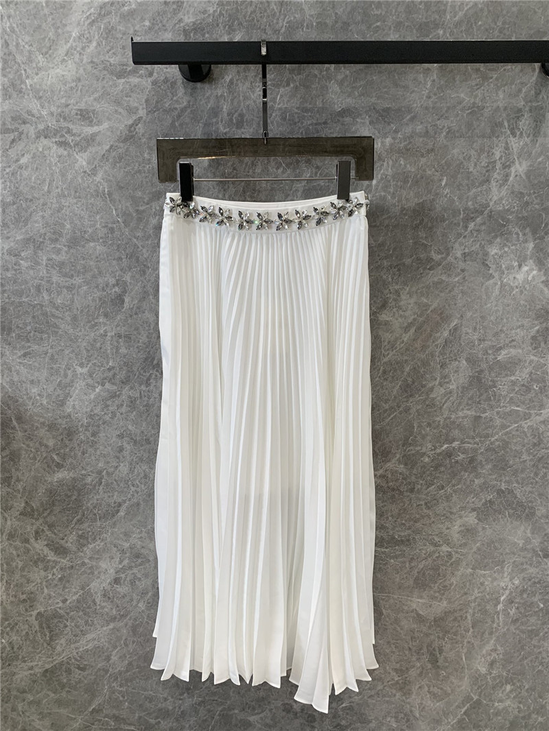 Va1e*ntin0 rhinestone pleated skirt cheap replica designer clothes