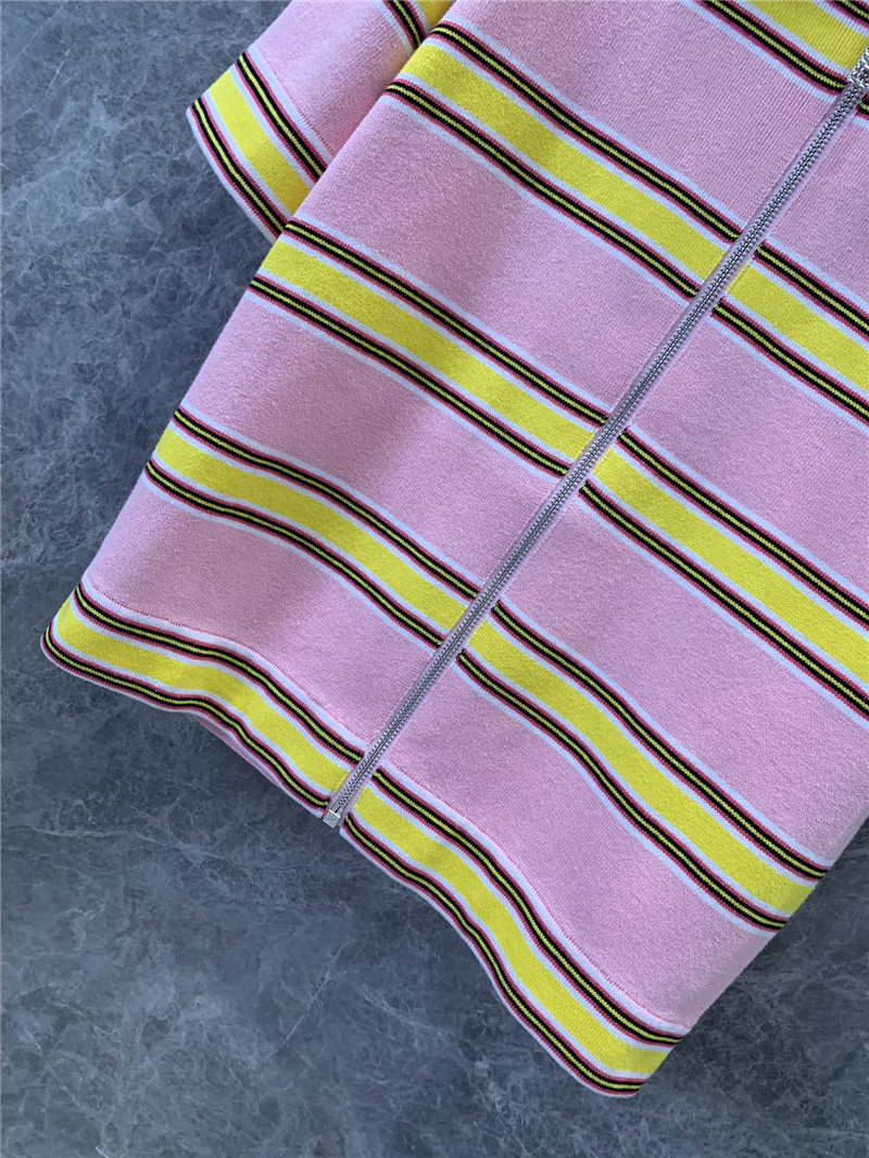 l0vis Vvtt0n lv zipper chest striped sweater replica clothes